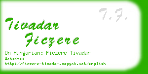 tivadar ficzere business card